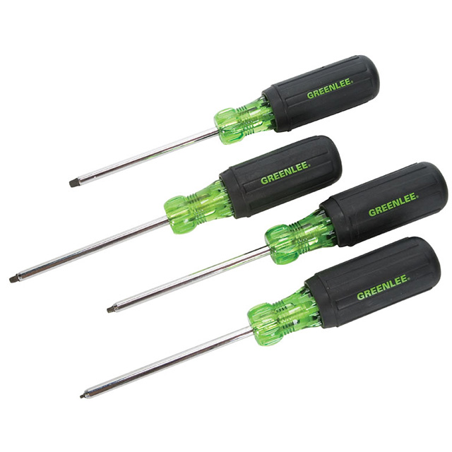 【0353-01C】SCREWDRIVER SET SQUARE 4PC