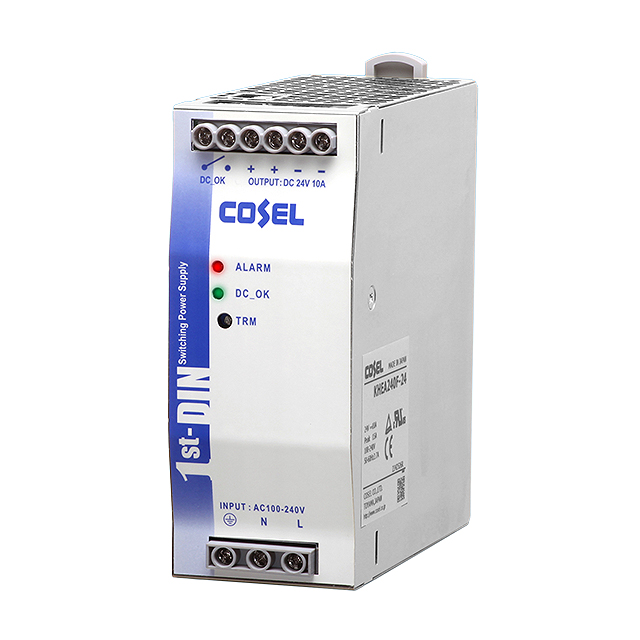 【KHEA240F-24】AC/DC DIN RAIL SUPPLY 24V 240W