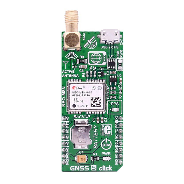 GNSS 5 clickボード【MIKROE-2670】