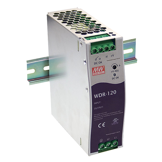 【WDR-120-24】AC/DC DIN RAIL SUPPLY 24V 120W