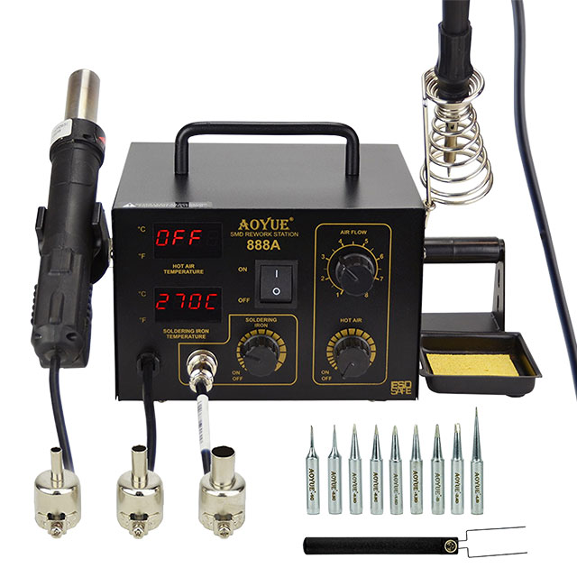 【AO888A】888A 2 IN 1 DIGITAL HOT AIR REWO