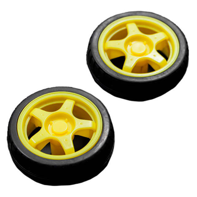 【FIT0003】RUBBER WHEEL FOR A4WD AND A2WD