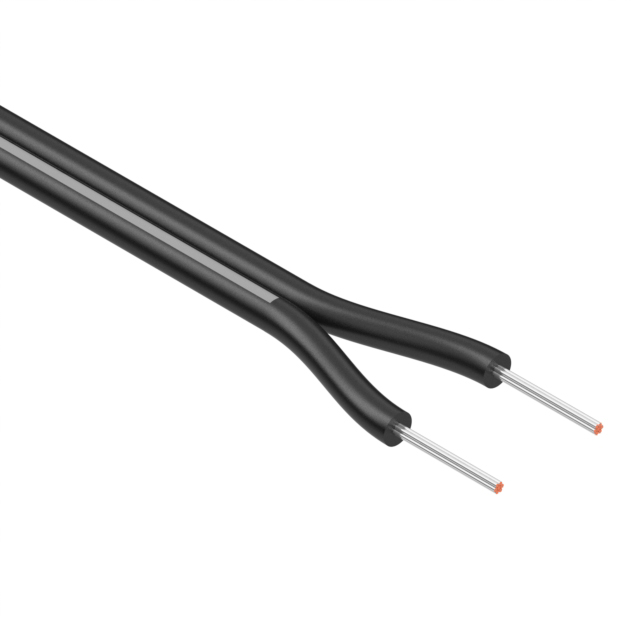 CABLE 2COND 26AWG BLACK 1M【30-00805】