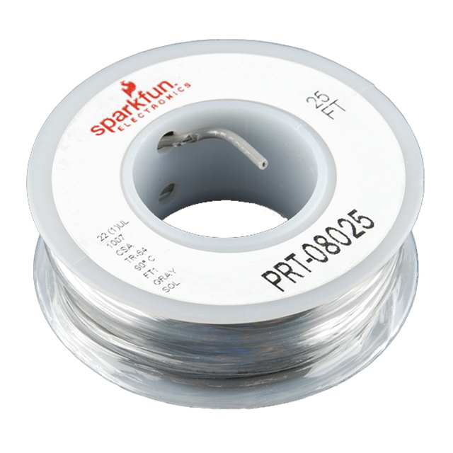 HOOK-UP SOLID 22AWG GRAY 25'【PRT-08025】