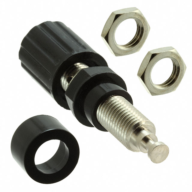 【CT2232-0】CONN BIND POST KNURLED BLACK