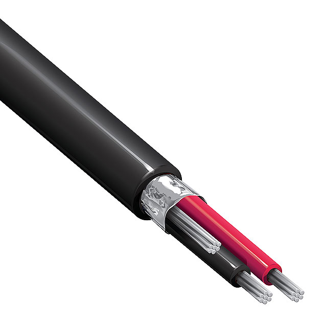 【9451 008500】CABLE 2COND 22AWG GRAY SHLD 500'