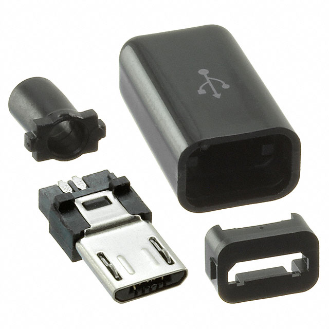 【1826】CONN PLUG MICRO USB B 5POS SLDR