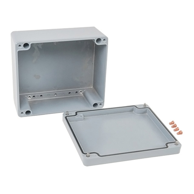 BOX ALUM GRAY 9.13"L X 7.95"W【012320110】