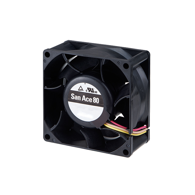 【9HVA0812P1G001】FAN AXIAL 80X38MM 12VDC WIRE