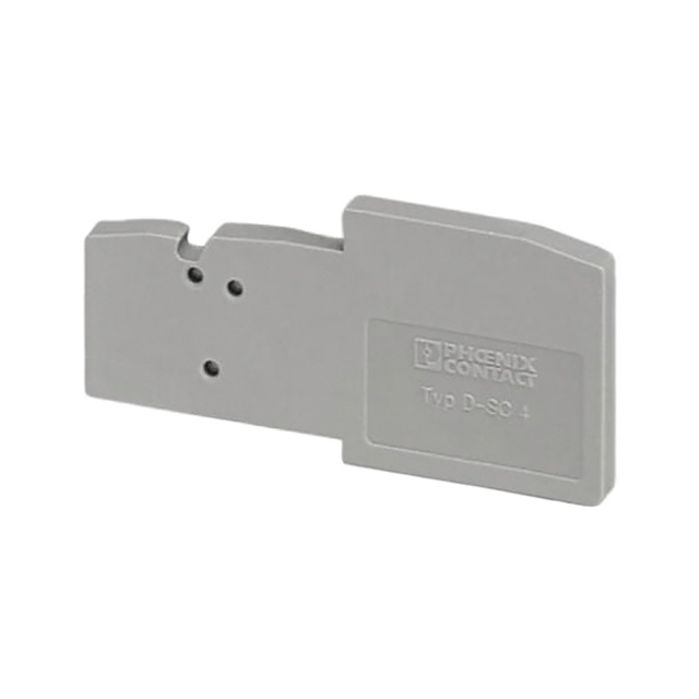 【3043307】CONN TERM BLK END PLATE GRAY