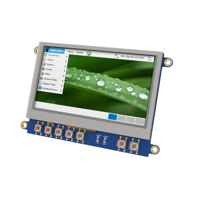【4DCAPE-43】4.3" 480X272 PIXEL LCD CAPE FOR