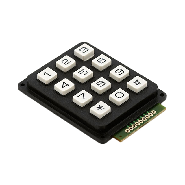 【COM-08653】SWITCH KEYPAD 12KEY NON-ILLUM