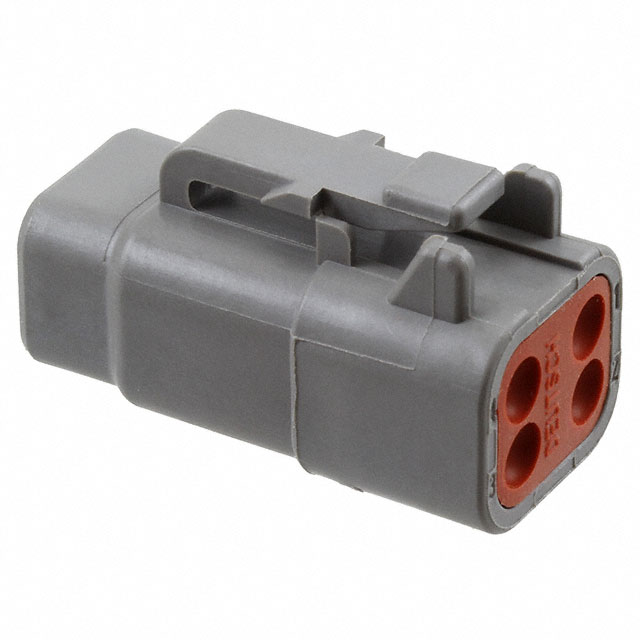 【DTM06-4S】CONN PLUG HSG 4POS