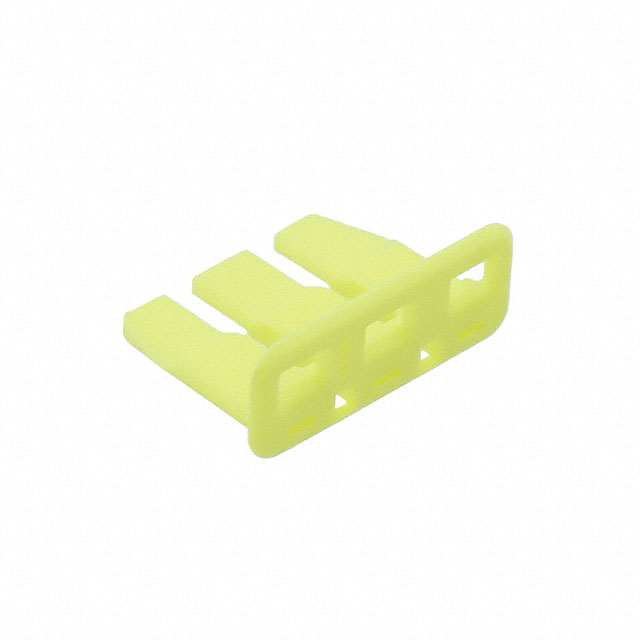 【174358-7】CONN PLUG DBL LOCK 3POS YELLOW
