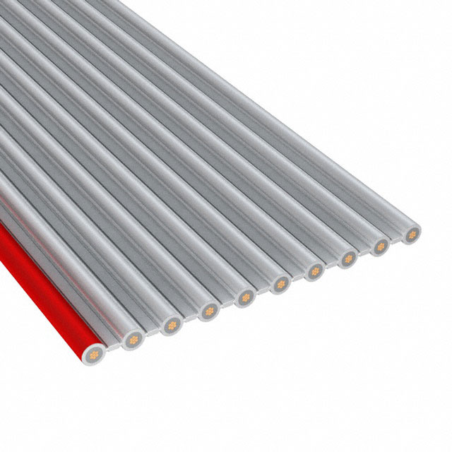 【8125/10 100】CBL RIBN 10COND 0.1 GRY FEET