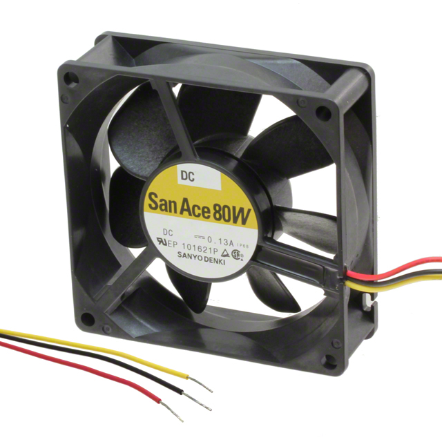 【109R0824F4D01】FAN AXIAL 80X25MM 24VDC WIRE