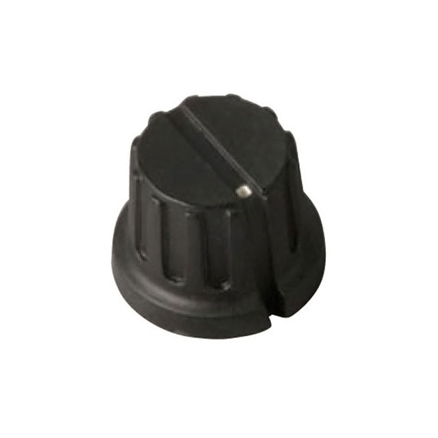 KNOB SERRATED W/SKRT 0.250" PHEN【1145】