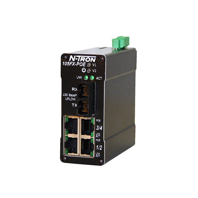 NETWORK SWITCH-UNMANAGED 5 PORT【105FXE-SC-15-POE】