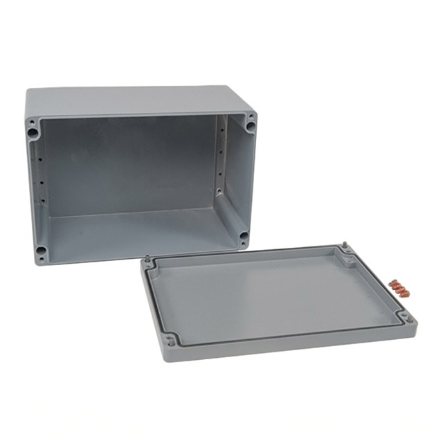 【012333180】BOX ALUM GRAY 12.99"L X 9.06"W