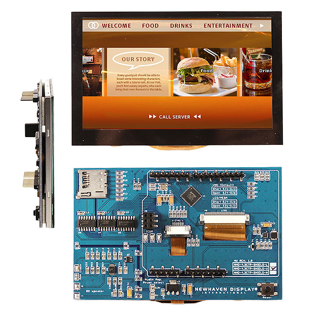 【NHD-4.3CTP-SHIELD-V】LCD 4.3" 480X272 CAP TOUCHSCREEN