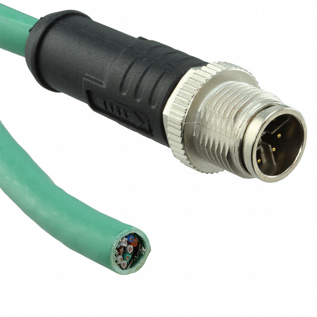 【MSXS-08BMMM-SL7X05】CIRC CBL 8POS RCPT TO WIRE 16.4'