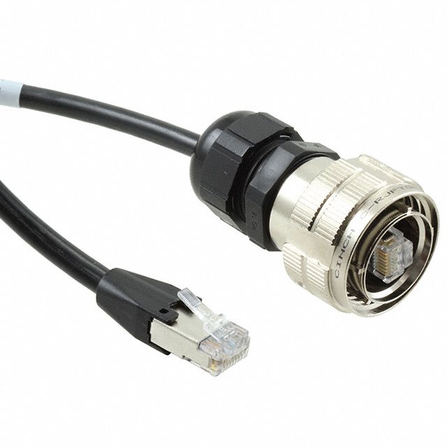 【C-RJFTV5E1706PN03】CABLE MOD 8P8C PLUG-PLUG 0.98'