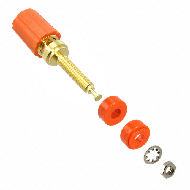 【3750-3】CONN BIND POST KNURLED ORANGE