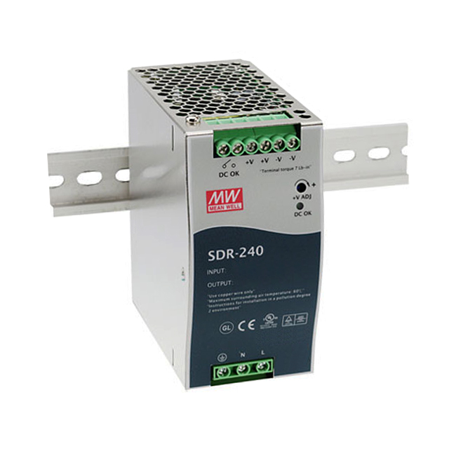 【SDR-240-24】AC/DC DIN RAIL SUPPLY 24V 240W