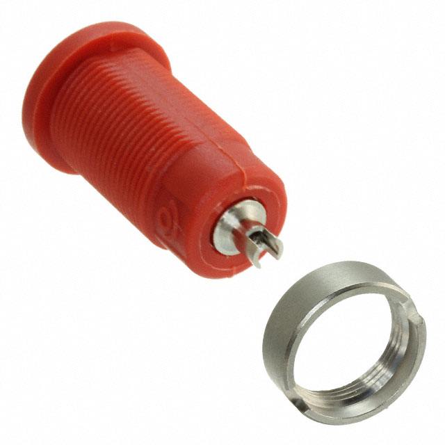 【CT2242-2】CONN BANANA JACK SOLDER CUP RED