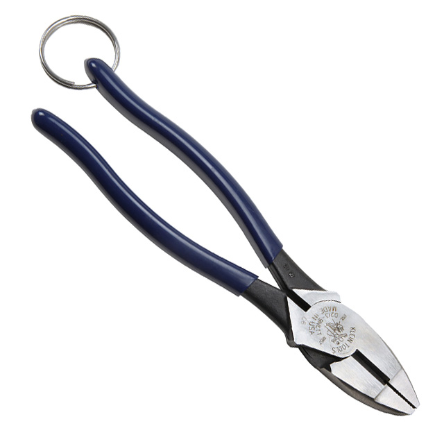 PLIERS COMBO FLAT NOSE 9.38"【D213-9NETT】