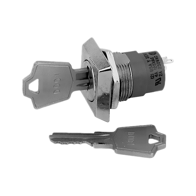 SWITCH KEYLOCK 2POS SPDT 4A 125V【PKS10000】