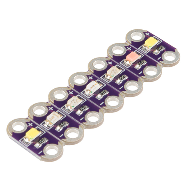 【DEV-13903】DEV BOARD LILYPAD LED STRIP 7CLR