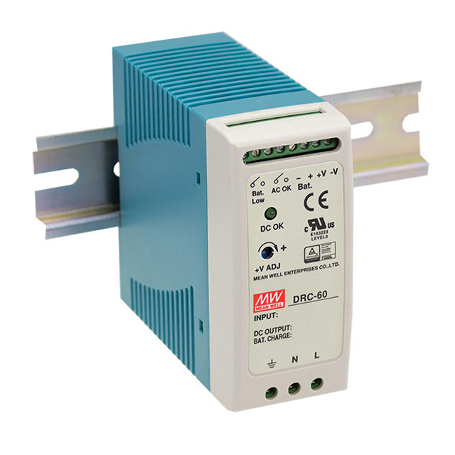 【DRC-60B】AC/DC DIN RAIL SUP 2X27.6V 59W