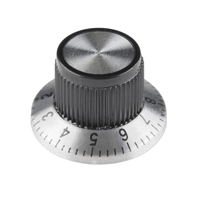 【11951】KNOB KNURLED W/SKRT 0.236" PLAST