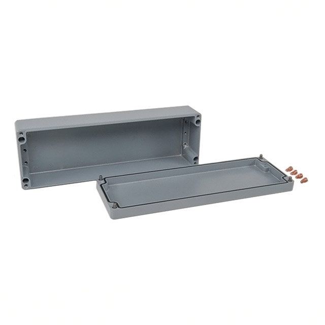 BOX ALUM GRAY 14.17"L X 4.72"W【011236080】