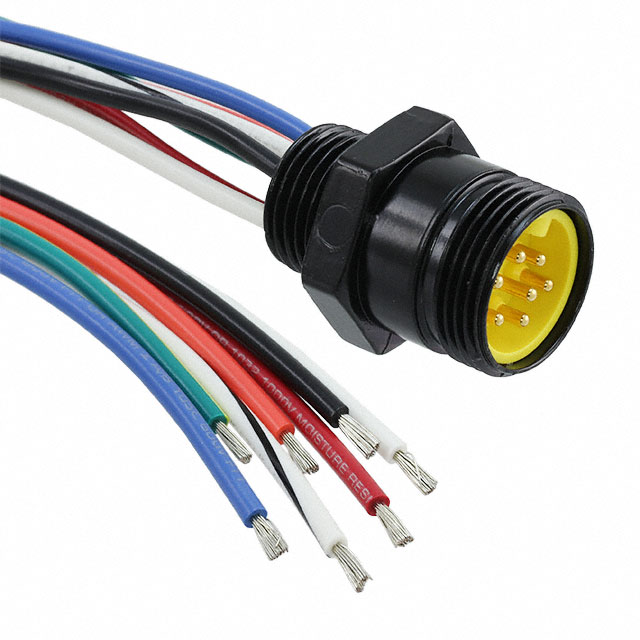 【1300140050】CIRC CBL 7POS RCPT TO WIRE 1'