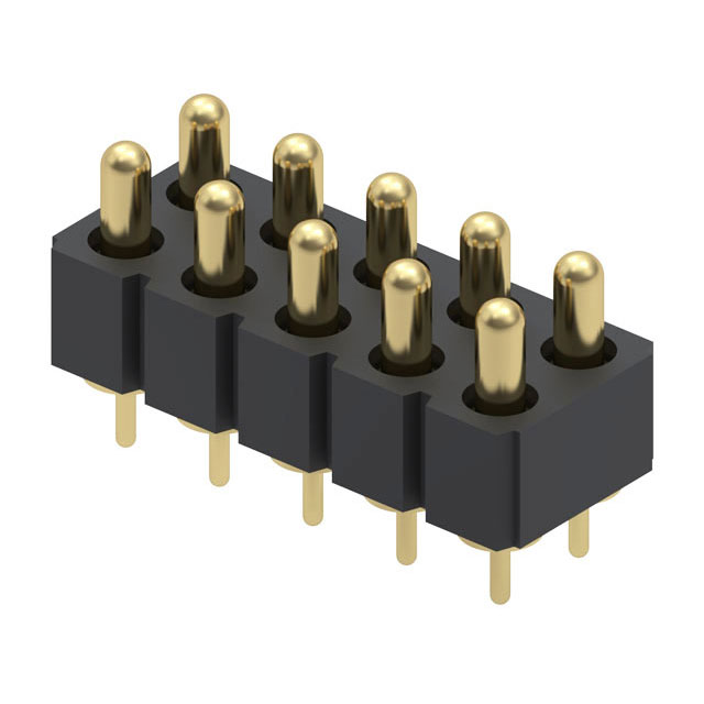 CONN SPRING PISTON 10POS PCB【823-22-010-10-003101】