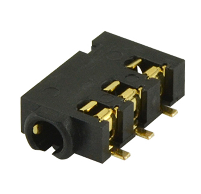 AUDIO JACK, 2.5 MM, RT, 4 CONDUC【SJ-25014A-SMT-TR】