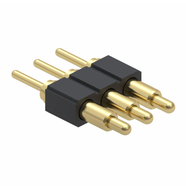 【836-22-003-10-001101】CONN SPRING PISTON 3POS PCB