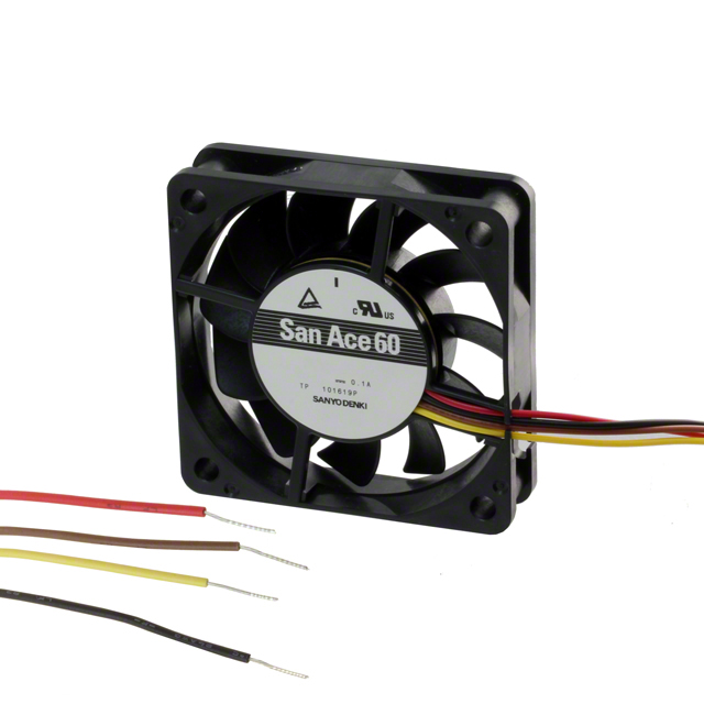 【9GA0612P7H01】FAN AXIAL 60X15MM 12VDC WIRE