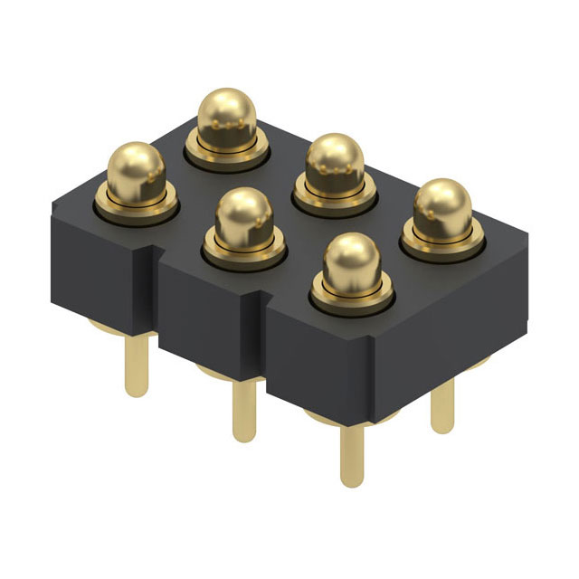 CONN SPRING PISTON 6POS PCB【823-22-006-10-000101】
