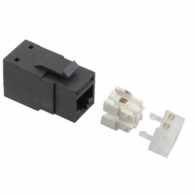 【RV5MJKUBK-S1】REVCONN CAT5E JACK BLACK