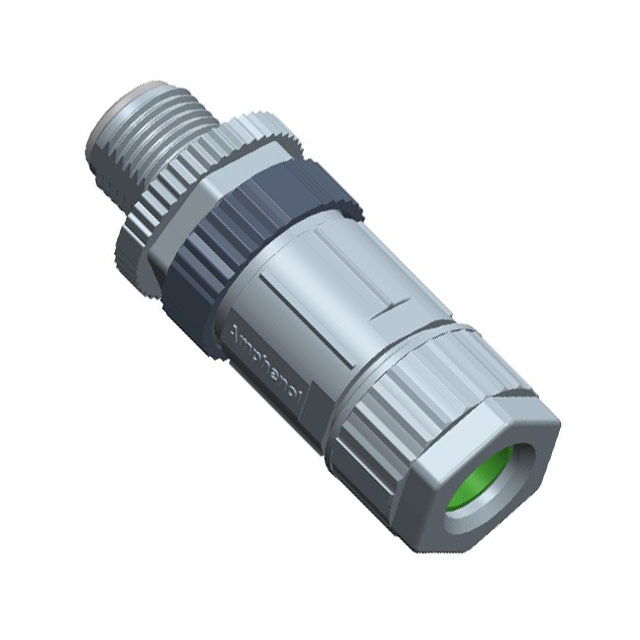 【M12A-12BMMA-SL7001】CONN PLUG MALE 12P GOLD SLDR CUP