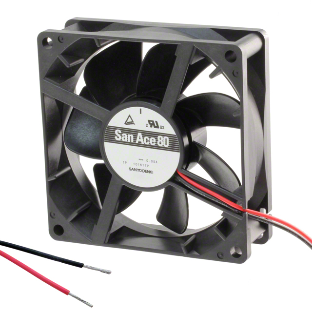 【9S0812L4021】FAN AXIAL 80X25MM 12VDC WIRE