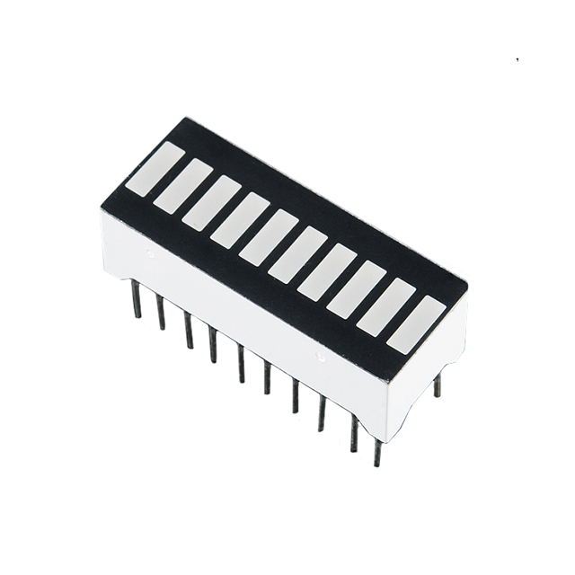 【09938】LED CBI 5X2.54MM 10-SEG GRN VERT