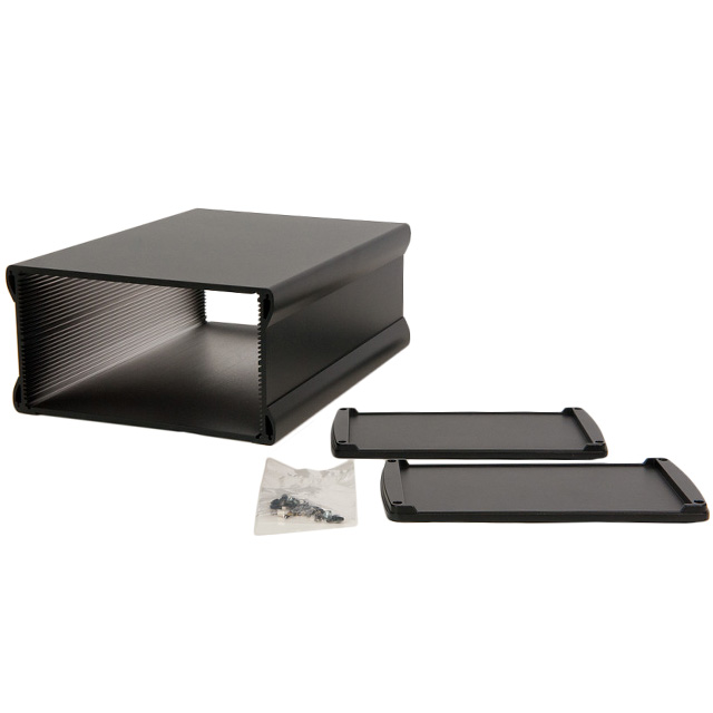 【07504011】BOX ALUM BLACK 11.81"L X 9.17"W