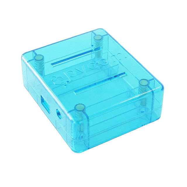 【PYCASE BLUE】CASE PLSTC CLR/BLU 2.56"LX3.03"W