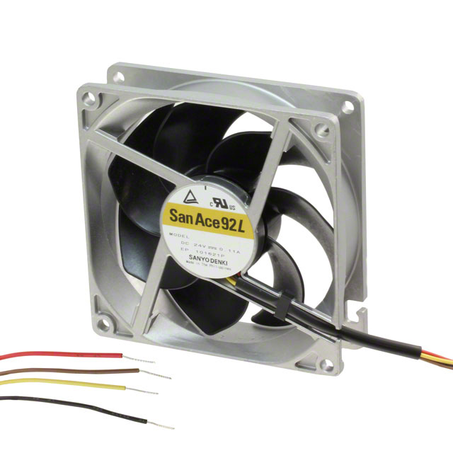 【9LG0912P4G001】FAN AXIAL 92X25MM 12VDC WIRE