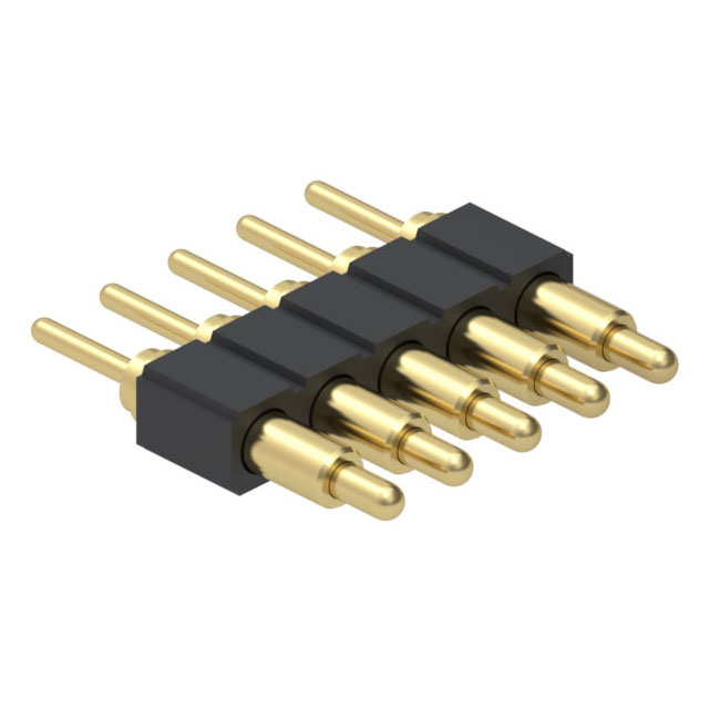 【836-22-005-10-001101】CONN SPRING PISTON 5POS PCB