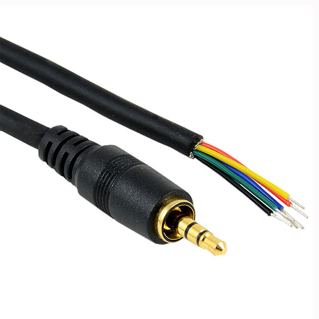 【053-0115R】CONN CABLE ASSY 3.5MM 6COND 6'